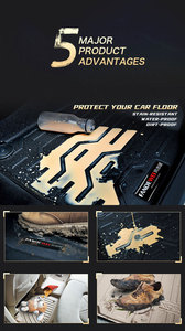 Tappetino per auto per <span class=keywords><strong>Peugeot</strong></span> <span class=keywords><strong>3008</strong></span> 2022-2022 + tappetino per auto accessori interni per auto tappetini per stivali fodere per stivali tappeto Custom-fit 3D - Product Image 4