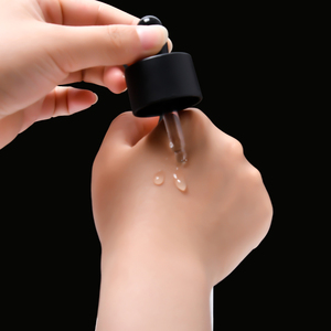 Biểu Tượng Tùy Chỉnh Dày Dưới 10Ml 30Ml 50Ml <span class=keywords><strong>120Ml</strong></span> Phẳng Vai Tinh Chất Thủy Tinh Mặt Huyết Thanh Tinh Dầu Chai Nhỏ Giọt Với Nắp Màu Đen - Product Image 4