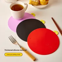 Tapis de cuisine en silicone PVC, design moderne et simple, isolation thermique, antidérapant, résistant aux hautes températures