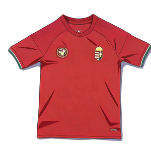 Maglia Personalizzata Ungheria 26-27 da Trasferta a Maniche Corte, Stampa Casual Sportiva, Uniforme da <span class=keywords><strong>Calcio</strong></span> 100% Poliestere ad Asciugatura Rapida - Product Image 2