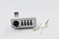 DMZ Secure 6030 Serrure de casier à combinaison mécanique sans clé à 4 chiffres pour meubles, armoires de bureau et rangement