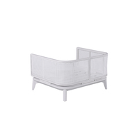 Ensemble de canapés d'extérieur en aluminium pour salon de jardin siège en aluminium imperméable et antirouille ensemble de meubles de loisirs pour terrasse d'hôtel