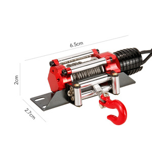 1/10 <span class=keywords><strong>RC</strong></span> Car Metal Upgrade Parts Cabrestante eléctrico con interruptor Rock Crawler Car Axial SCX10 D90 para 4wd <span class=keywords><strong>RC</strong></span> Truck Accesorio de repuesto - Product Image 2
