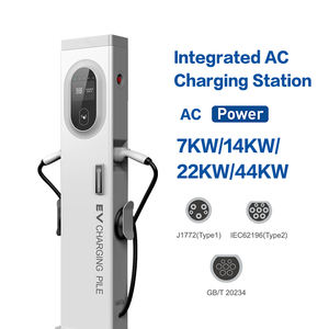 IP54防水电动汽车充电器3相32A双7kW双22kW 2型电动汽车落地式充电站 - Product Image 4