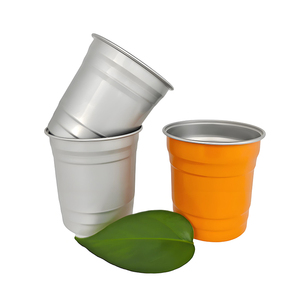 KABCKA Tasse en aluminium sans BPA, de qualité alimentaire, écologique, avec logo personnalisé, pour boissons, bière, soda, cola, pour événements sportifs - Product Image 2