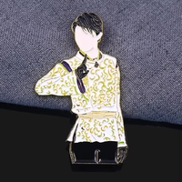 Épinglette en émail personnalisée d'usine, divers modèles pour meilleurs amis, amitié, Kpop, musique, hommes, OEM, dessin animé, Kpop, garçons, épinglette en métal pour revers