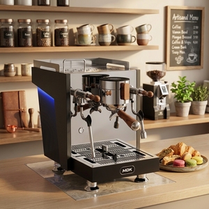 Máquina de Espresso Comercial al por Mayor con Doble Caldera Pre-infusión, Bomba Rotativa, Cabezal de Cobre y Acero Inoxidable, Equipo para Hotel MC-28 - Product Image 2