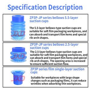 Copa de Sucção para Manipulador JXD, Copa de Sucção <span class=keywords><strong>Industrial</strong></span> ZP3P-20PT2SF 25 32, Copa de Sucção Corrugada - Product Image 5