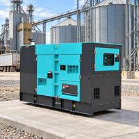Générateur diesel silencieux à refroidissement par eau 30 kVA 24 kW, groupe électrogène compact de secours pour chantier de construction