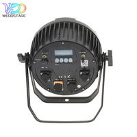 Projecteur LED PAR Wi-Fi 2,4 GHz 12x18W RGBAW+UV IP65 en aluminium, alimenté par batterie rechargeable, contrôle DMX512/activation sonore, avec flight case