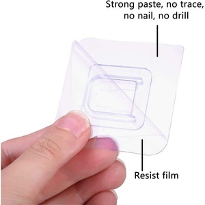 Support mural multifonctionnel en plastique pour balai et serpillière, crochet de fixation pour cuisine, salle de bain, placard, <span class=keywords><strong>porte</strong></span>, <span class=keywords><strong>rangement</strong></span> mural de cuisine - Product Image 5