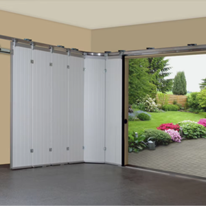 <span class=keywords><strong>Porte</strong></span> <span class=keywords><strong>de</strong></span> <span class=keywords><strong>garage</strong></span> sectionnelle moderne en aluminium <span class=keywords><strong>de</strong></span> style industriel - Design coulissant en verre pour extérieur - Product Image 1