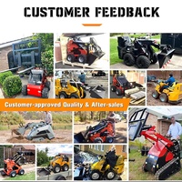 Mini-chargeuse compacte d'exportation certifiée CE EPA Euro5 avec plaque signalétique métallique pour la construction, l'agriculture et la fourniture mondiale de machines