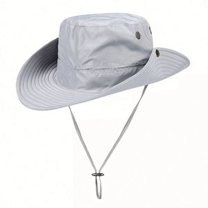 Outdoor Safari <b>Hat</b> Wholesale Boonie <b>Hats</b> for <b>Men</b> <b>Summer</b> UV Protection Fishing <b>Hat</b> With Drawstring - Product Image 4