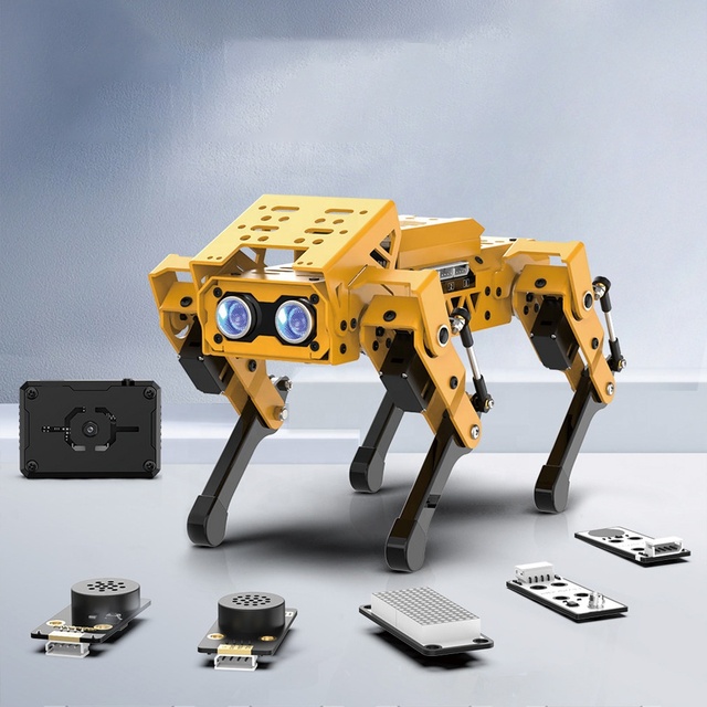 MechDog Quadruped Robot Three Programming Modes Dynamic Gait Switching Entry-level Robotics Learning