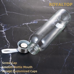 Kinh Doanh Bao Bì Dùng Một Lần Rỗng Nước Container 150Ml 300Ml 12Oz 16 Oz Cao Ngắn Nước Trái Cây Chai Thủy Tinh Với Nắp Kín - Product Image 4