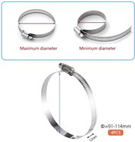 3/4 SS jubilee pince type américain personnalisé réglable collier de serrage de tuyau à dégagement rapide support 304 colliers de serrage robustes en acier inoxydable