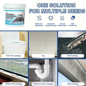 Peinture universelle transparente écologique en acrylique/polyuréthane, agent hydrofuge invisible, revêtement de bâtiment imperméable - Product Image 4