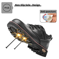 JIANKUN baskets imperméables en cuir nubuck personnalisées pour hommes chaussures de sécurité de haute qualité à bout en acier anti-écrasement et légères pour l'hiver