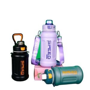 Botella de agua <span class=keywords><strong>termo</strong></span> de acero inoxidable de 2l con aislamiento de <span class=keywords><strong>1</strong></span> litro y 21 onzas, original de fábrica, con correa, hervidor deportivo para niños - Product Image 2