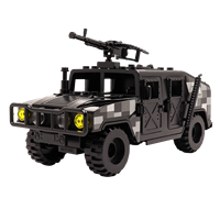 Kits de construction de voitures de l'armée SWAT, briques de combat, modèle de camion militaire, jouets, cadeaux, unisexe, plastique ABS, ensemble multi-pièces
