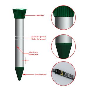 Moldeador solar repetidor de serpiente de jardín ultrasónico impulsado por pájaros jardinería jardín repelente de insectos gato molde de plástico molde de inyección - Product Image 4