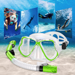 หน้ากากดำน้ำ XIALE แบบกระจกสองชั้น ทนทาน พร้อมชุดสน็อกเกิล ป้องกันฝ้า สำหรับการผจญภัยดำน้ำ - Product Image 3