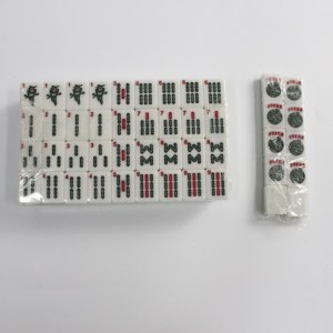 Premium Melamine American <b>Mahjong</b> <b>Set</b> 166 Tiles Colorful Blue Green Pink Red Beige Mahjongg Game - Product Image 3