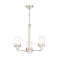 Lustre moderne en nickel brossé pour salon, luminaire suspendu à 4 lumières