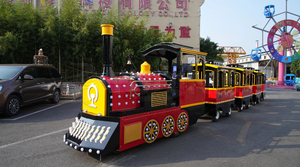 Trenino Turistico Divertente per Bambini e Adulti, Treno Elettrico per Centro Commerciale, Trenino Panoramico in Vendita - Product Image 2