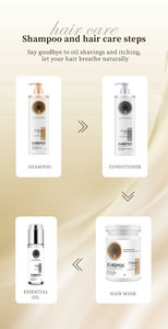 Ensemble de soins capillaires naturels bio à base de plantes Shampooing et après-shampoing anti-chute au gingembre et à l'huile de coco - Product Image 3
