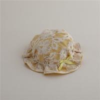 Chapeau Bob en Coton et Dentelle pour Bébé Fille, Pliable, Protection Solaire pour Nouveau-né, Nourrisson, Tout-petit, Été, Extérieur, Plage