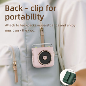 P6 Mini ngoài trời cho Bluetooth Speaker với LED chiếu sáng 5 Wát Magnetic Clip và đồng hồ báo thức Tủ nhựa Magnetic Clip Loa - Product Image 6