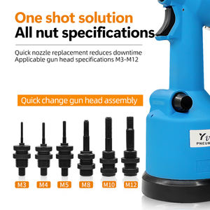 Oferta Especial: <span class=keywords><strong>Remachadora</strong></span> Neumática Automática YASE YS-9900 (Azul/Rojo) - Herramienta para <span class=keywords><strong>Tuercas</strong></span> <span class=keywords><strong>de</strong></span> Todos los Materiales M3-M12 OEM para Ensamblaje Industrial - Product Image 3