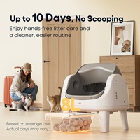 Litière automatique intelligente AS12 pour chat, faible bruit, grande capacité, nettoyage automatique, contrôle des odeurs, toilette facile pour chat, accessoires pour animaux de compagnie