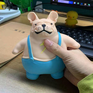 TikTok Influencer kum dolu <span class=keywords><strong>Bulldog</strong></span> sıkmak oyuncak aldı dayanıklı EVA malzeme yavaş Rebound stres giderici TPR - Product Image 3