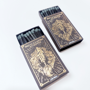 Bâtons d'allumettes en bois noir et <span class=keywords><strong>bleu</strong></span> avec caractéristiques de sécurité pour les fêtes et le ménage - Product Image 3