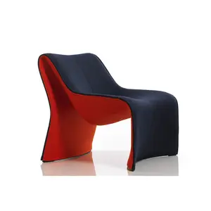 现代客厅家具单人独特天鹅绒沙发椅布艺休闲口音椅