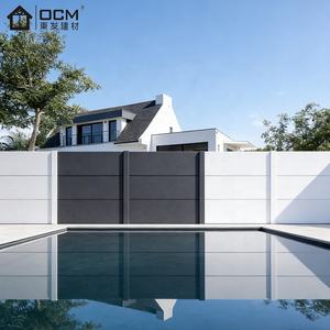 Clôture extérieure élégante en profilé aluminium composite à base de sulfate de magnésium, peignable, couleur personnalisée, dimensionnellement stable pour l'extérieur - Product Image 6