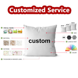 Fabrika toptan özel dijital baskı desen fotoğraf metin görüntü adı atmak yastık kanepe yatak odası oturma odası için kapakları - Product Image 2