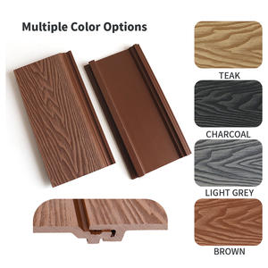 Revestimiento de Pared de Madera y Plástico Compuesto (WPC) para Exteriores, Resistente al Agua y al Fuego, Fácil de Instalar, Revestimiento de <span class=keywords><strong>Fachada</strong></span> - Product Image 4