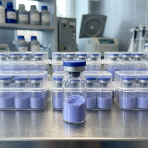 Proveedor de Fábrica, Venta al Por Mayor de Polvo Azul de Péptido de Cobre GHK-Cu Liofilizado Cosmético de Alta Calidad y Alta Pureza - Product Image 1