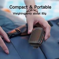 Nouveau haut-parleur portable mini TWS à clipser, haut-parleur sans fil BT 5.4, charge USB, haut-parleur portable étanche pour le sport en plein air, caisson de basses portable
