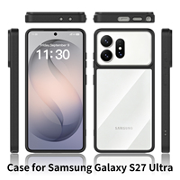 Casing Transparan untuk Samsung Galaxy S27 Ultra, Pelindung Belakang PC Keras Kristal, Anti Benturan, Tipis, dan Ramping