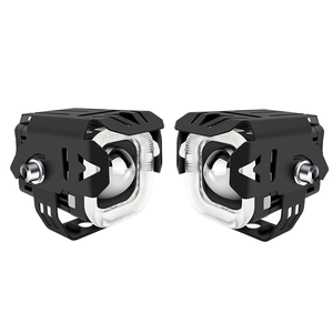 . 	 Luces Auxiliares LED para Motocicleta, Faros Antiniebla de Alta Potencia de 60W con Ojos de Ángel - Product Image 1