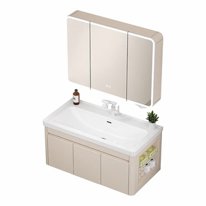 <span class=keywords><strong>Mueble</strong></span> de <span class=keywords><strong>Baño</strong></span> Moderno Minimalista con <span class=keywords><strong>Espejo</strong></span> Inteligente de Aluminio <span class=keywords><strong>y</strong></span> Panel de Panal SPC de 60 cm, Montado en la Pared, <span class=keywords><strong>Lavabo</strong></span> de 17 cm de Profundidad - Product Image 6
