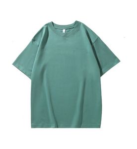 Camiseta de Manga Corta para Hombre, 280 g/m², Algodón Grueso, Cuello Redondo, Color Sólido, Diseño Simple, Holgada, Informal, en Oferta, Diseño en Blanco - Product Image 3
