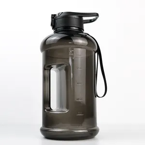 2.2l yarım galon su şişesi ile depolama kol büyük yeniden kullanılabilir içecek kabı saplı büyük spor sürahi
