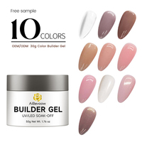AiBevoow Professional Nail Supplies 30g Non Toxic UV LED Builder Hard Gel Extension Gel for Salons OEM/ODM Free Sample