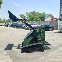 Vendita Diretta Fabbrica - Minipala Cingolata Diesel Kubota Euro 5 EPA con Caricatore Frontale, Trinciatrice Forestale, Rasaerba e Sistema Completamente Idraulico da 400 kg